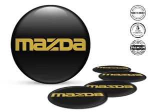 Mazda Gewölbte Aufkleber Design Hochwertige Radembleme